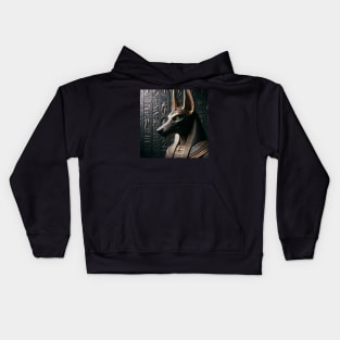 Realistic Golden Anubis Kids Hoodie